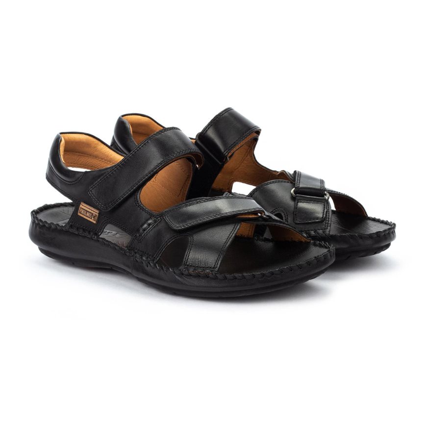 Men's Pikolinos TARIFA Sandals Black | NZ T5210Q9